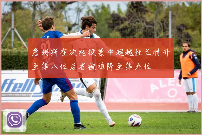 詹姆斯在次轮投票中超越杜兰特升至第八位后者被迫降至第九位